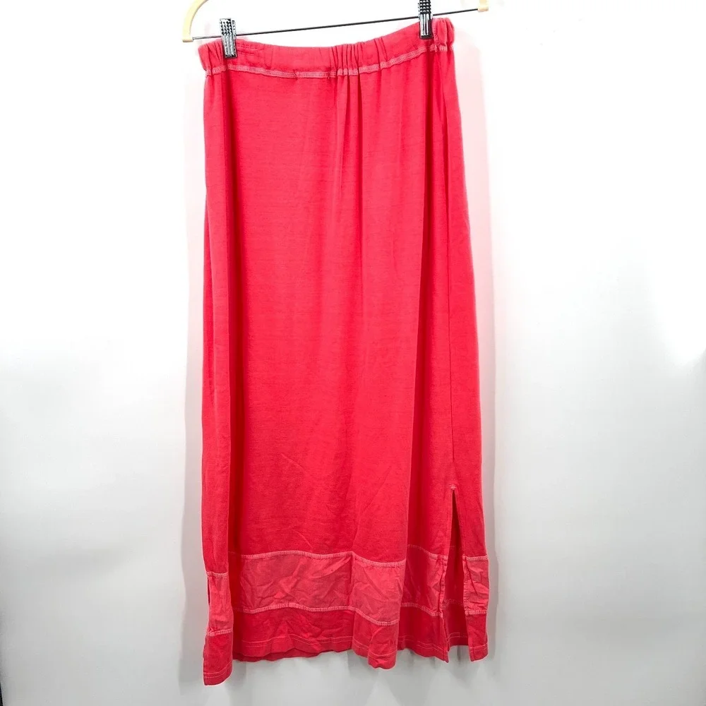 NEW vintage y2k Fresh Produce AHRSK baby rib skirt maxi boho‎ fairy coastal pink